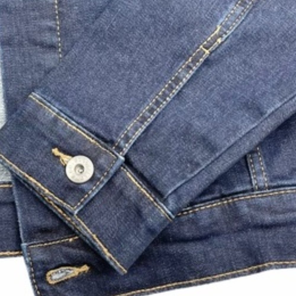 Goodfellow & Co Men's Trivia Trucker Jean Jacket - Dark Blue, M - Picture 8 of 8